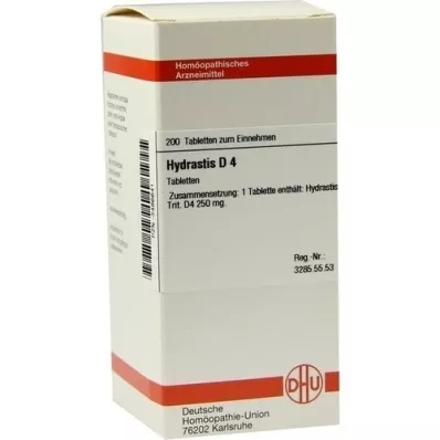 HYDRASTIS D 4 tabletid, 200 tk