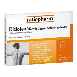 DICLOFENAC-ratiopharm valuplaastrid, 10 tk