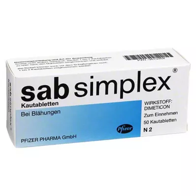 SAB simplex närimistabletid, 50 tk