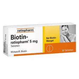 BIOTIN-RATIOPHARM 5 mg tabletid, 30 tk