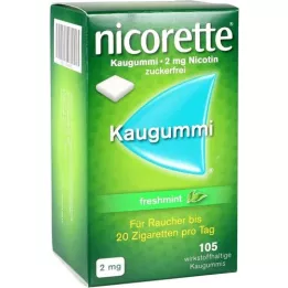 NICORETTE 2 mg uustulnuka Kaugummi, 105 tk