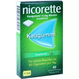 NICORETTE 4 mg esmakursuslane Kaugummi, 30 tk