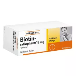 BIOTIN-RATIOPHARM 5 mg tabletid, 90 tk