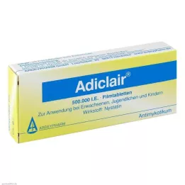 ADICLAIR Õhukese polümeerikattega tabletid, 20 tk