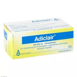 ADICLAIR Õhukese polümeerikattega tabletid, 100 tk