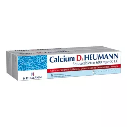 CALCIUM D3 Heumann kihisevad tabletid 600 mg/400 I.E., 40 tk