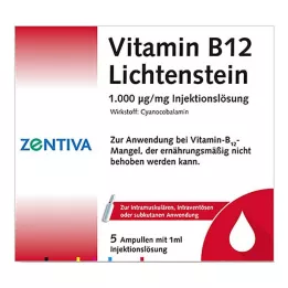 VITAMIN B12 1000 μg Lichtensteini ampullid, 5X1 ml