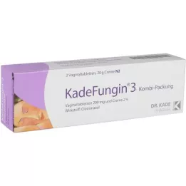 KADEFUNGIN 3 Kombip.20 G Creme+3 vaginatalBole, 1 tk