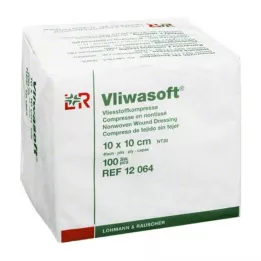 VLIWASOFT Lausriidest kompressid 10x10 cm mittesteriilsed 4l., 100 tk