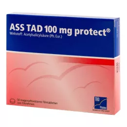 ASS TAD 100 mg Protect gastroresistentsed õhukese polümeerikattega tabletid, 50 tk