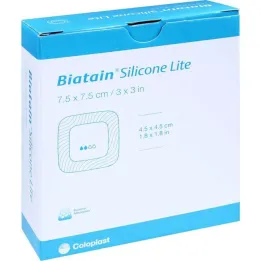 Biatain Silicone Lite vahtplaaster 7,5x7,5 cm, 10 tk