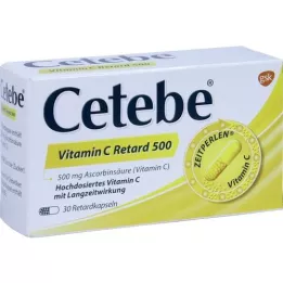 CETEBE C -vitamiini aeglustuskapslid 500 mg, 30 tk