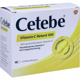 CETEBE C -vitamiini aeglustuskapslid 500 mg, 120 tk
