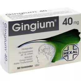 GINGIUM kilega kaetud tabletid, 50 tk