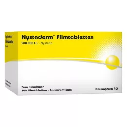 NYSTADERM Õhukese polümeerikattega tabletid, 100 tk