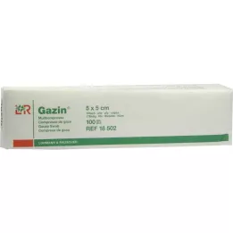 GAZIN Marli komp. 5x5 cm mittesteriilne 16-kordne operatsioon, 100 tk