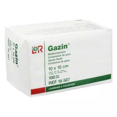GAZIN Marli komp. 10x10 cm mittesteriilne 12-kordne töö, 100 tk GAZIN Marli komp. 10x10 cm mittesteriilne 12-kordne töö, 100 tk