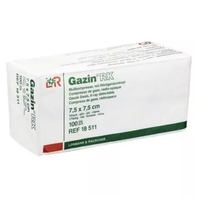 GAZIN Marli komp. 7,5x7,5 cm mittesteriilne 12-kordne RK, 100 tk GAZIN Marli komp. 7,5x7,5 cm mittesteriilne 12-kordne RK, 100 tk