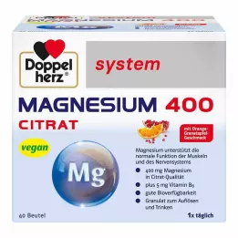 DOPPELHERZ Magnesium 400 Citrate süsteem Graanulid, 40 tk