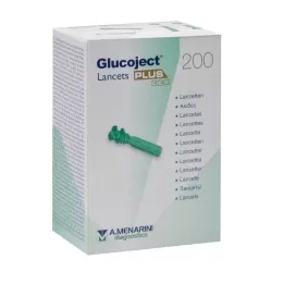 GLUCOJECT Lantsetid PLUS 33 G, 200 tk