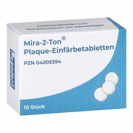 MIRA 2 Toon Plaque Värvimistabletid, 10 tk