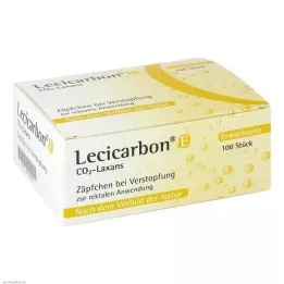 LECICARBON E CO2 Laxans täiskasvanute suposiidid, 100 tk