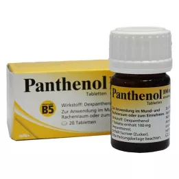 PANTHENOL 100 mg Jenafarmi tabletid, 20 tk