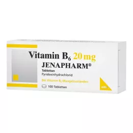 VITAMIN B6 20 mg Jenafarmi tabletid, 100 tk