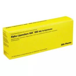 ALPHA LIPONSÄURE AAA 600 mg süsteviaalid, 5X50 ml