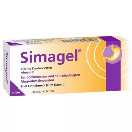 SIMAGEL Närimistabletid, 20 tk