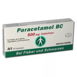 PARACETAMOL BC 500 mg tabletid, 10 tk