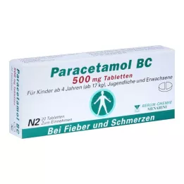 PARACETAMOL BC 500 mg tabletid, 20 tk
