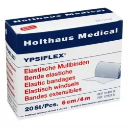MULLBINDEN elastik 6 cmx4 m, 20 tk