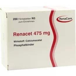 RENACET 475 mg kilega kaetud tabletid, 200 tk