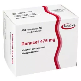 RENACET 475 mg kilega kaetud tabletid, 200 tk