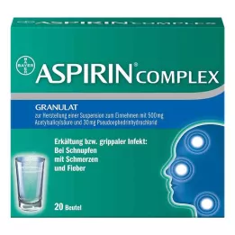 ASPIRIN COMPLEX Btl.m.Gran.z.Herst.e.Susp.z.Einn., 20 tk