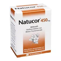 NATUCOR 450 mg õhukese polümeerikattega tabletid, 50 tk