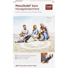 BORT ManuStabil lühike vasak M nahk, 1 tk