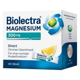BIOLECTRA Magneesium 300 mg Direct Lemon Sticks, 40 tk