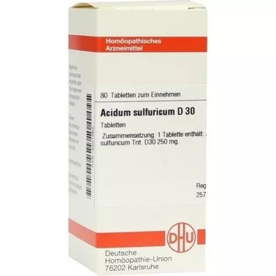 Acidsum sulf d30, 80 tk Acidsum sulf d30, 80 tk