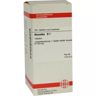 AESCULUS D 1 tabletid, 200 tk