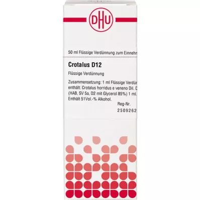 CROTALUS D 12 Lahjendus, 50 ml