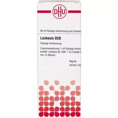 LACHESIS D 20 Lahjendus, 50 ml
