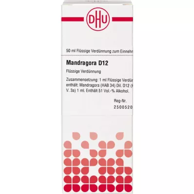 MANDRAGORA D 12 Lahjendus, 50 ml MANDRAGORA D 12 Lahjendus, 50 ml