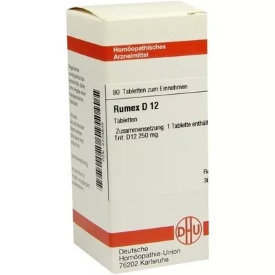 RUMEX D 12 tabletti, 80 tk RUMEX D 12 tabletti, 80 tk