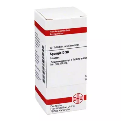 SPONGIA D 30 tabletti, 80 tk