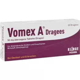Vomex A DRAGEES N, 20 tk
