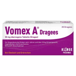 VOMEX A Dražeed 50 mg kaetud tabletid, 20 tk