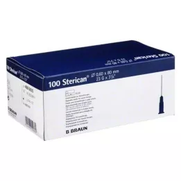 STERICAN Kanüülid 23 Gx3 1/5 0,6x80 mm, 100 tk