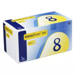 NOVOFINE 8 kanüüli 0,30x8 mm, 100 tk